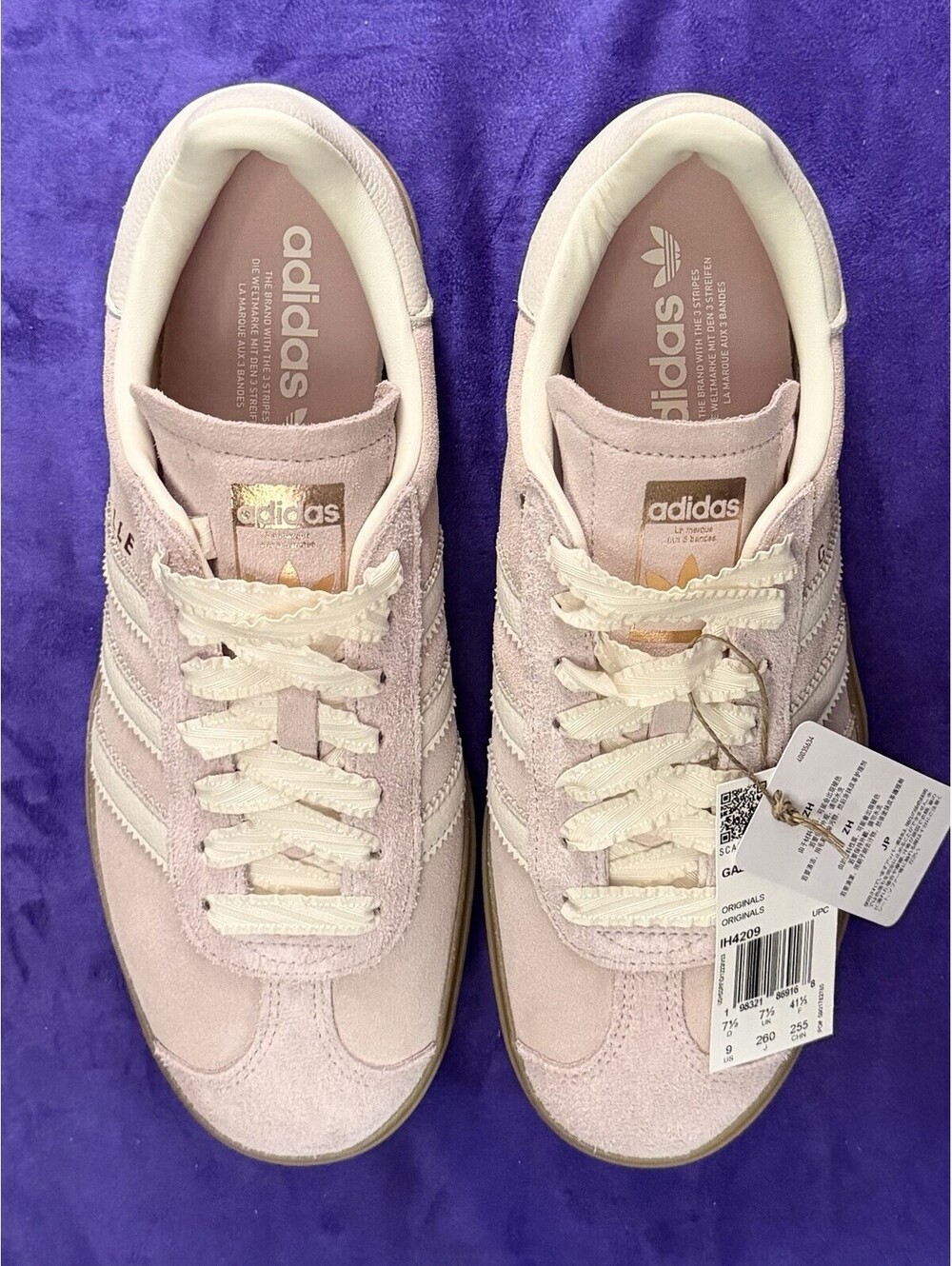 Adidas Gazelle Bold Womens Platform Suede Sneakers Brand New NIB Pink - Picture 7 of 10